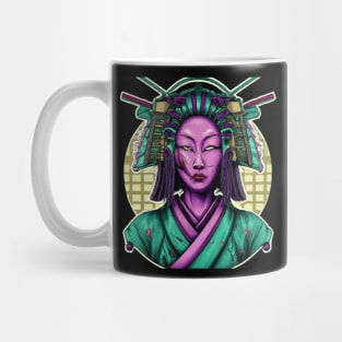 Zombie Samurai Geisha Mug